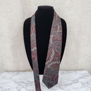 Peacock Vintage Italian Silk Paisley Patterned Necktie Men's Tie